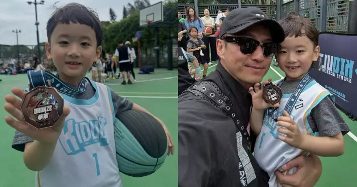 5歲Jaco籃球比賽勇奪季軍 陳山聰勁驕傲：大佬好波！