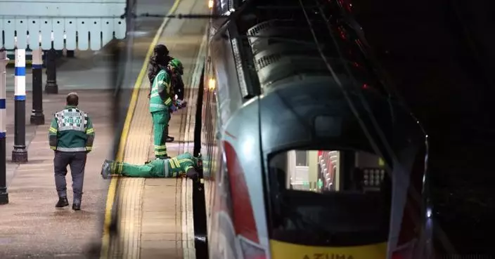 英國火車發生懷疑持刀襲擊案 兩名男子被捕