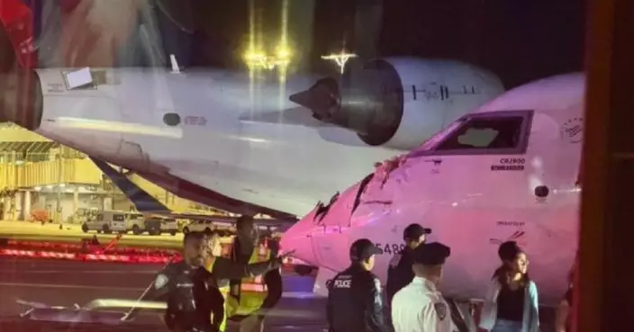 美國紐約機場兩客機停機坪碰撞　無人受傷