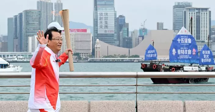 十五運會｜火種於廣州匯聚　孟凡利稱火炬傳遞展示大灣區建設成果