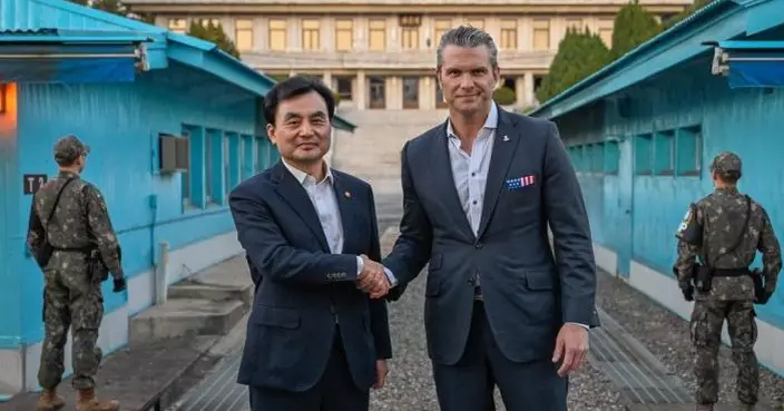 韓美防長相隔八年共同視察兩韓邊境共同警備區