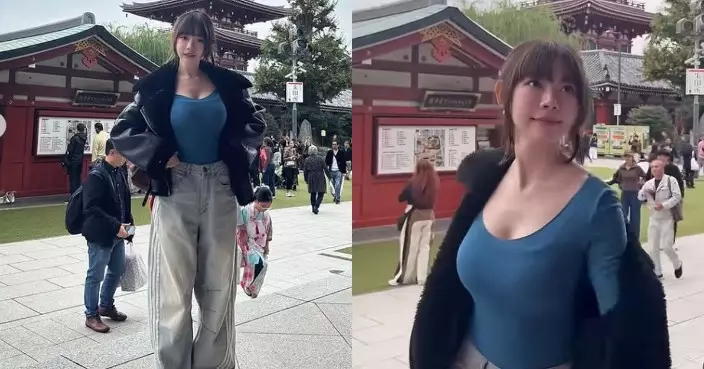 林明禎遊日大派福利 強勁上圍迫爆衫