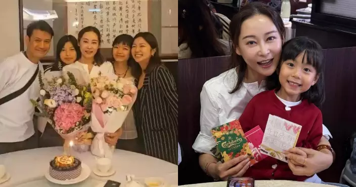 楊卓娜48歲生日獲老公送驚喜冧到笑唔停 收外甥女親手畫賀卡惹楊茜堯妒忌