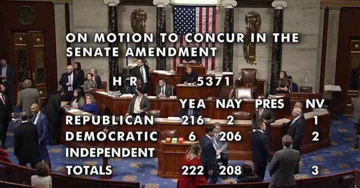 美眾院通過臨時撥款法案將交特朗普簽署生效 結束聯邦政府停擺