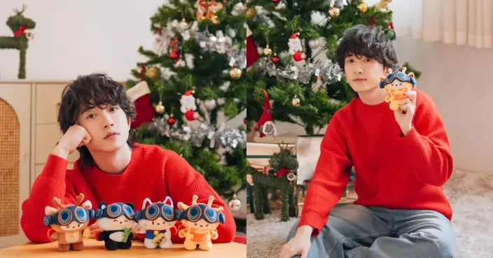 「台灣唱作男神」邱鋒澤首與豐澤夢幻聯動 率先開箱「聰豐B」盲盒  激讚活潑可愛似足自己