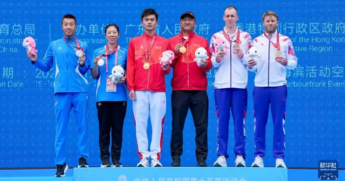 全運會｜三項鐵人摘銅　奧斯卡讚香港比賽場地全球最佳之一