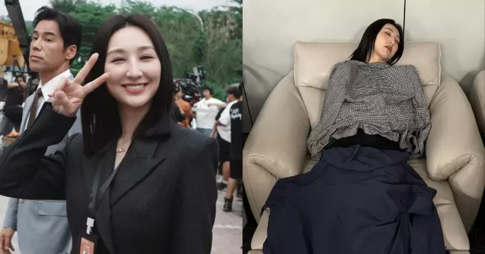 高海寧晒「瞓覺」花絮照 拍劇攰到隨時隨地都瞓得着？！