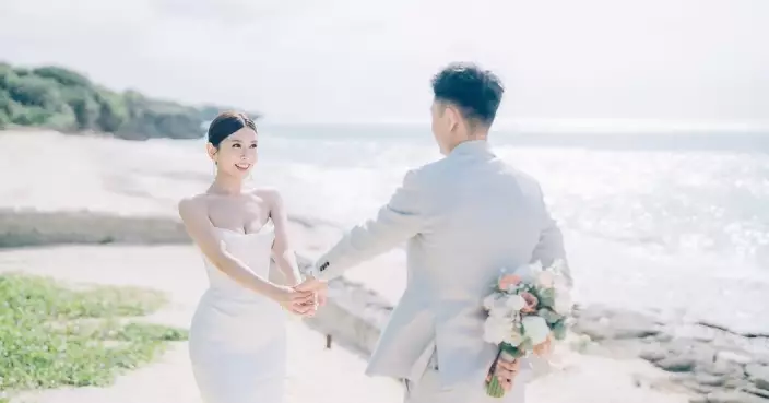 前TVB主播飛往沖繩舉行婚禮 梁凱寧IG貼甜蜜婚照好友齊恭賀