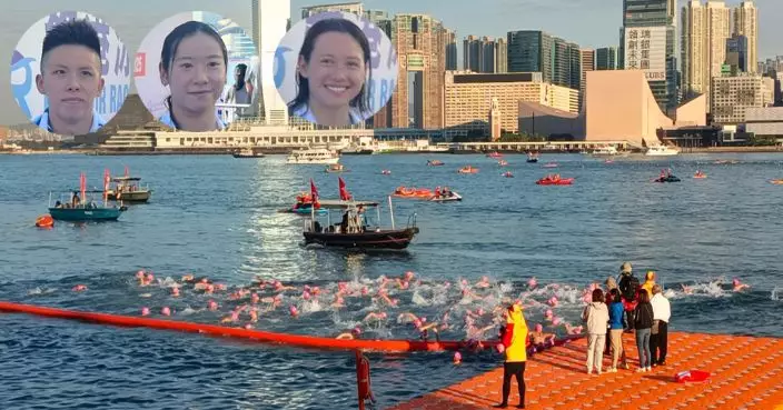 維港泳2025｜4000泳手灣仔競渡尖沙嘴 冼展霆、聶芷彥男女子組稱冠 何詩蓓亞軍