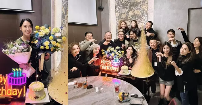 陳煒獲老友何國鉦搞生日P賀52歲生日 老公好友相伴笑容更燦爛
