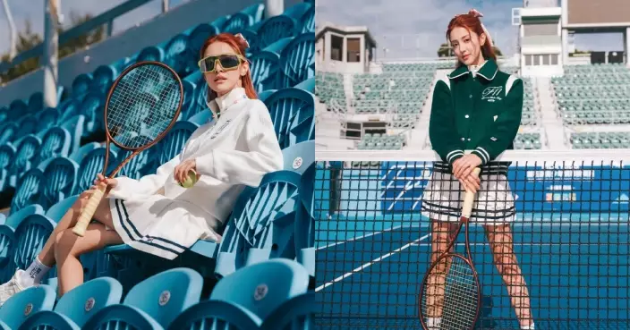 陳凱琳網球Look少女味十足 爆老公呢個原因想佢打網球？