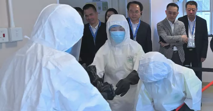 衞防中心聯同多個部門 竹篙灣舉行處理伊波拉病個案演習