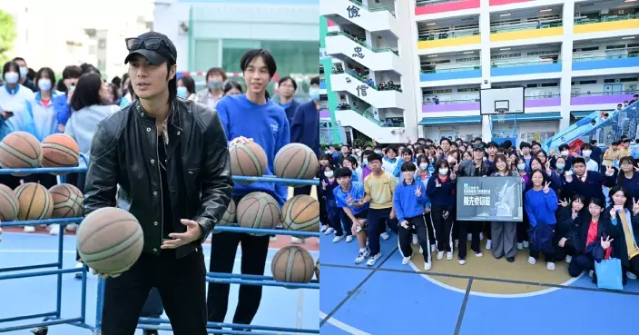叱咤「難先要你做」校園巡演首站 周殷廷率領百人成功挑戰「百球入魂」