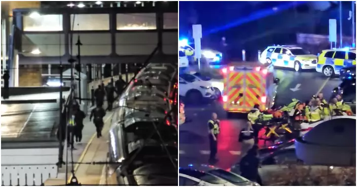 英國火車斬人案9人危殆 兩人被捕施紀賢形容事件可怕