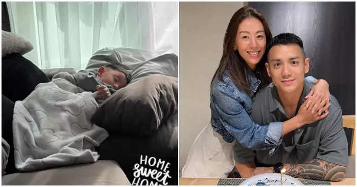 梁靖琪幼子入院需吸氧 老公施雋賢發文大讚太太係「超級媽咪」