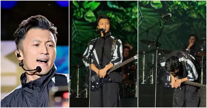 同心救災 | 謝霆鋒澳門騷哽咽鞠躬　捐500萬港元支援災民