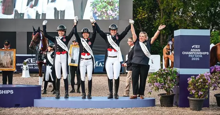 中國香港馬術隊赴泰出戰國際馬聯亞錦賽 奪兩銅牌