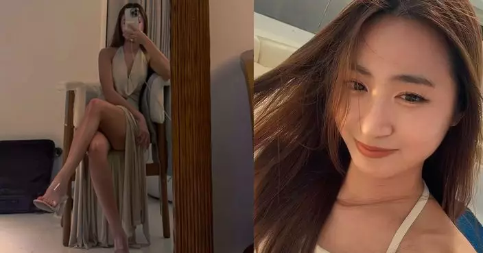 TVB上位小花黃紫恩晒長腿震撼網民 激似《本能》莎朗史東經典場面