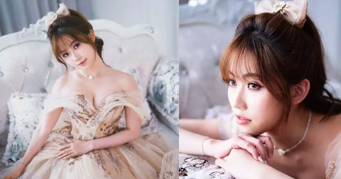 波波黃婧靈派福利 低胸公主Look甜美又性感