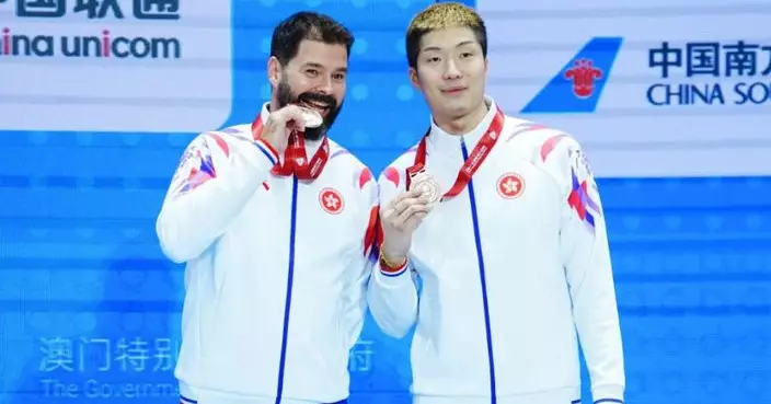 全運會｜港隊男子花劍張家朗個人賽取得銅牌