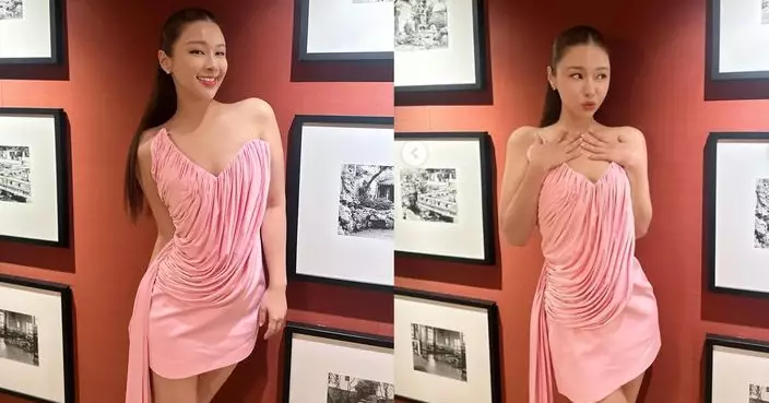 蔚雨芯低胸晒長腿 嘟嘴賣萌冧爆粉絲