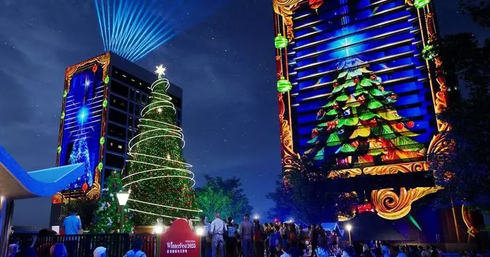 香港繽紛冬日巡禮打造中環聖誕小鎮 八大地標建築聯演「光影匯」添璀璨　