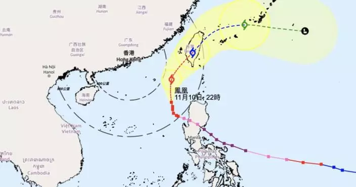 一號信號料明日中午前維持　鳳凰明日稍後至晚間最接近本港