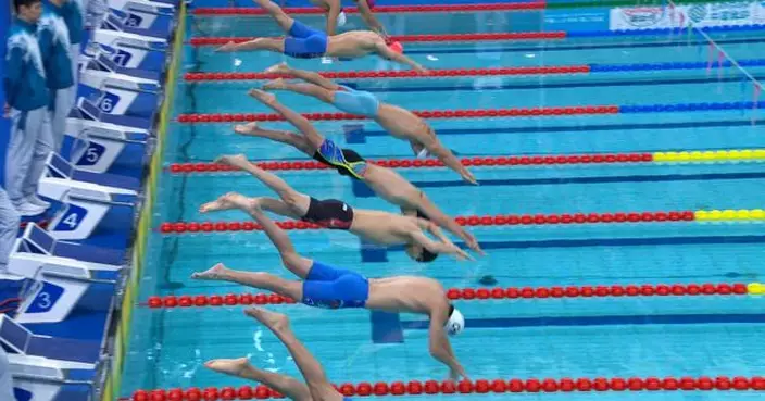 十五運會｜游泳港隊男女子4X100米混合接力隊分別晉身決賽