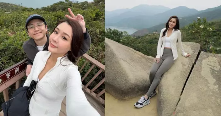 陳詩欣與老公撇甩囝囝 行山耍花槍晒恩愛