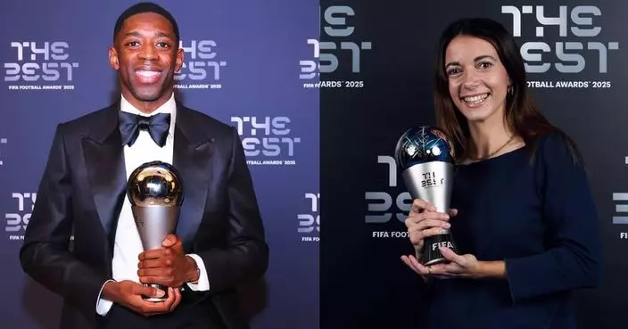 奧斯文丹比利及艾坦娜獲選國際足協最佳男女子球員