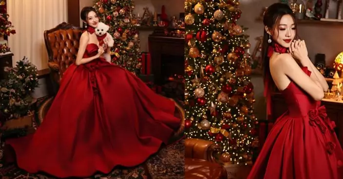 TVB小花謝淑怡提早迎聖誕 孖愛犬影寫真晒溫馨