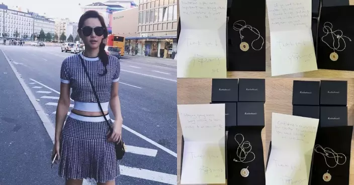 徐子珊親手設計珠寶＋寫心意卡 粉絲大呼好窩心