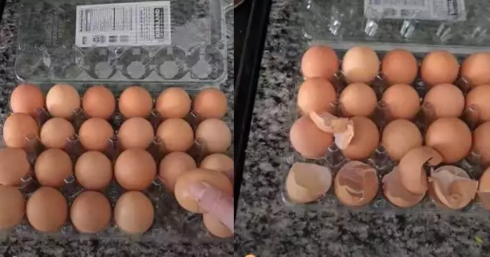 整盒雞蛋拿起竟全是「空心殼」 人夫揭妻子「完美復原蛋殼」行徑直呼無奈