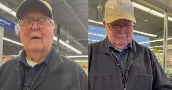 前司破產遭取消退休金 美88歲翁當收銀員維持生計 網紅拍片募款助解困境