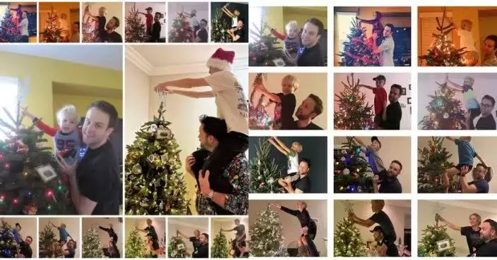 從兒子2歲扛到16歲 美父親逾10年堅持扛兒掛星星 溫馨聖誕傳統感動網民