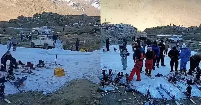 印度旅遊勝地打造滑雪場 遊客攜裝備到場驚見一小片人造雪驚覺中伏
