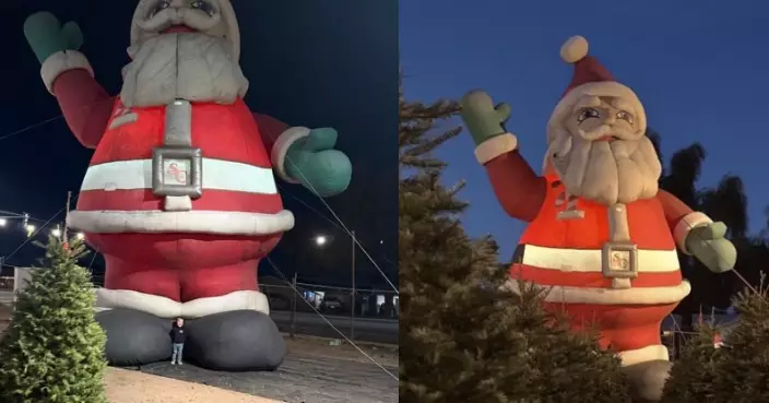 現實版「聖誕怪傑 」！美聖誕樹賣場12米高充氣聖誕老人半夜離奇被盜