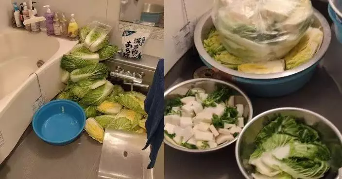 日本韓裔分享浴室內製作泡菜畫面惹議 網民質疑有衞生問題