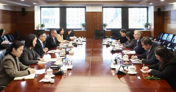 商務部副部長凌激晤法國阿爾斯通集團CEO韓法利 望對方持續深耕中國市場