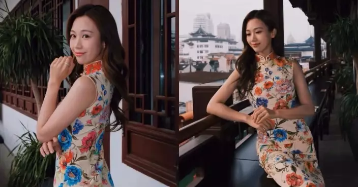 何沛珈旗袍Look展凹凸有致好身材 網民：咁靚得唔得㗎？