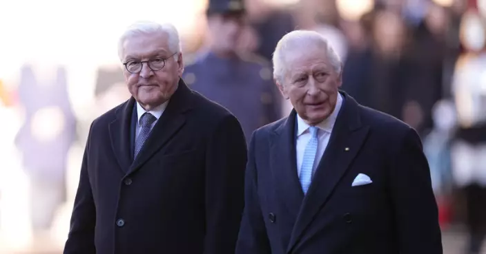 英王查理斯三世歡迎國事訪英德國總統施泰因邁爾