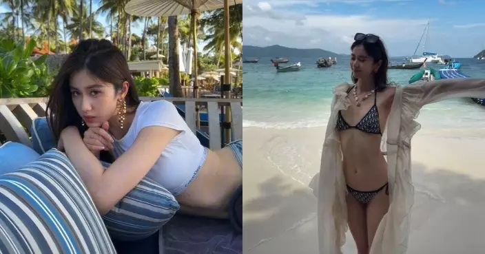 楊梓瑤布吉享受陽光與海灘 晒靚相展示美好身段