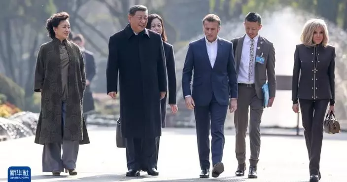 習近平都江堰與馬克龍交流　冀中法合作為世界和平作更大貢獻