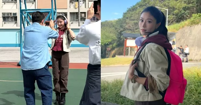 前港姐冠軍獲葉念琛垂青成新一代「阿寶」 倪樂琳晒拍攝花絮：真的很幸運！