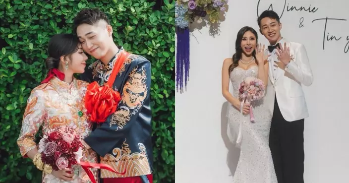 容天佑與富貴女友正式拉埋天窗 新娘子著褂皇出嫁貴氣十足
