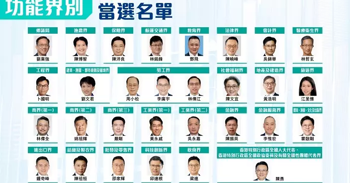 2025立法會選舉｜28個功能界別全部結果一文睇