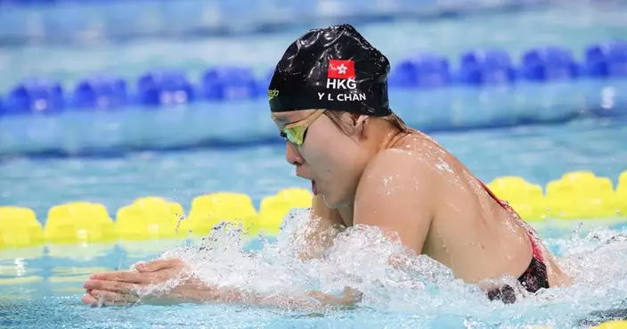 殘特奧會│港隊陳睿琳女子100米蝶泳S14項目奪金