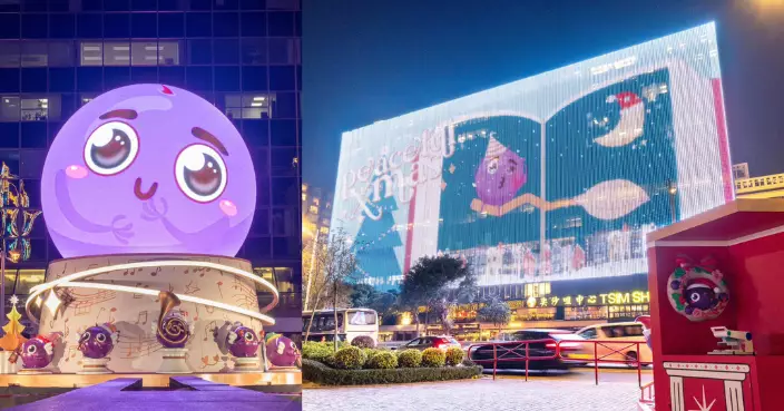 「提子」聖誕燈飾照尖東 營造靜謐溫暖景致