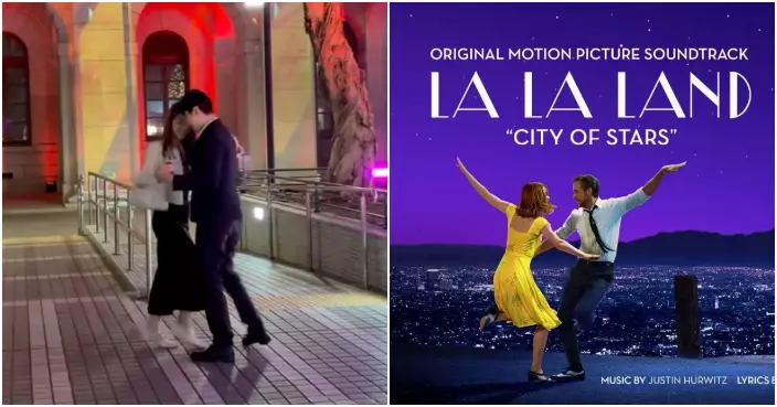 中環情侶終審法院大樓外浪漫共舞 網民激讚「港版La La Land」甜到漏