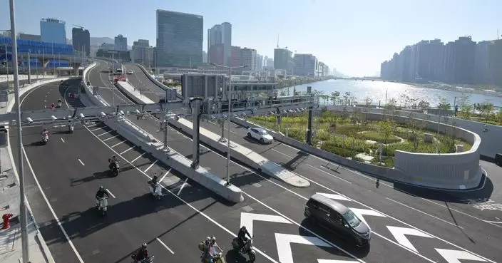 中九龍繞道（油麻地段）開通後首個工作天 早上交通暢順